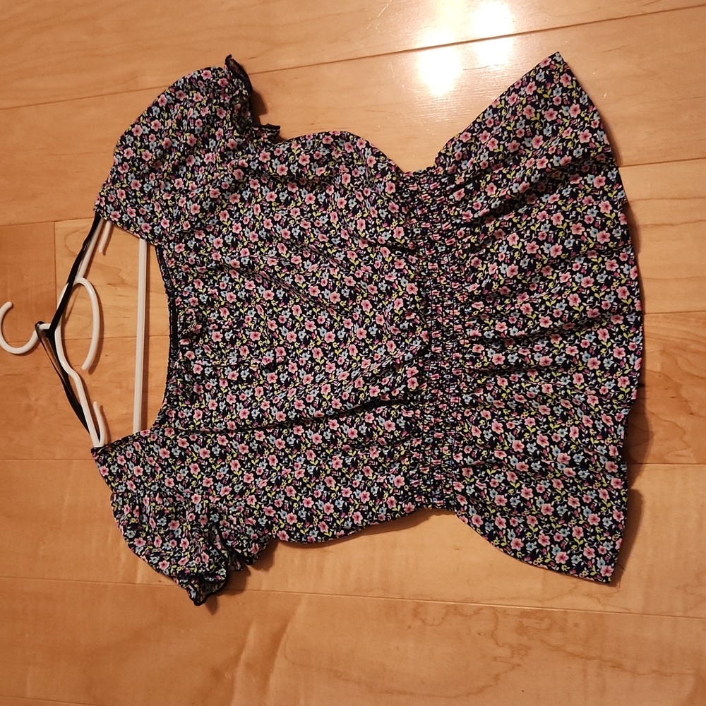 Girls large blouse floral by x by